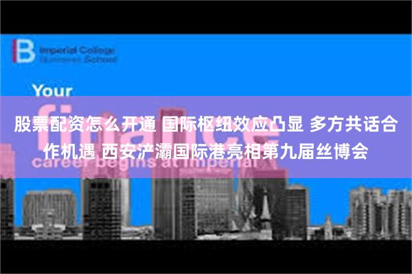股票配资怎么开通 国际枢纽效应凸显 多方共话合作机遇 西安浐灞国际港亮相第九届丝博会