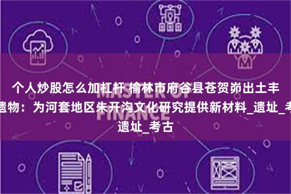 个人炒股怎么加杠杆 榆林市府谷县苍贺峁出土丰富遗物：为河套地区朱开沟文化研究提供新材料_遗址_考古