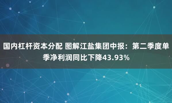 国内杠杆资本分配 图解江盐集团中报：第二季度单季净利润同比下降43.93%