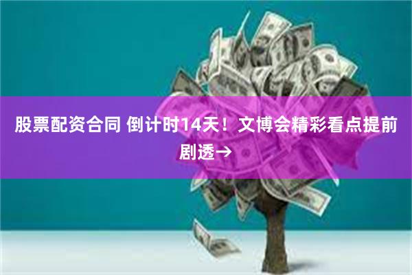 股票配资合同 倒计时14天！文博会精彩看点提前剧透→