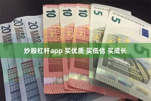 炒股杠杆app 买优质 买低估 买成长