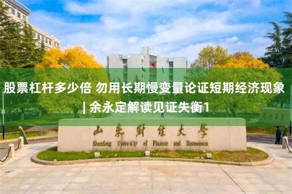 股票杠杆多少倍 勿用长期慢变量论证短期经济现象 | 余永定解读见证失衡1