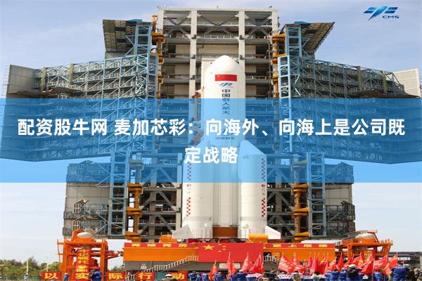 配资股牛网 麦加芯彩：向海外、向海上是公司既定战略