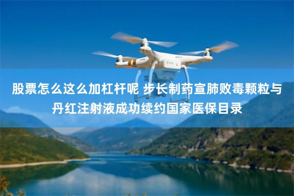 股票怎么这么加杠杆呢 步长制药宣肺败毒颗粒与丹红注射液成功续约国家医保目录