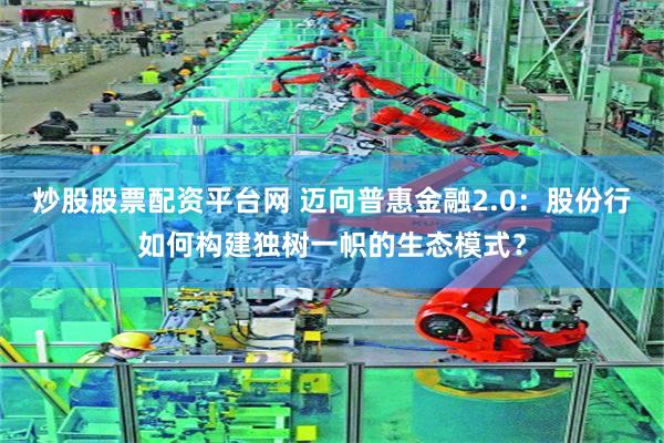 炒股股票配资平台网 迈向普惠金融2.0：股份行如何构建独树一帜的生态模式？