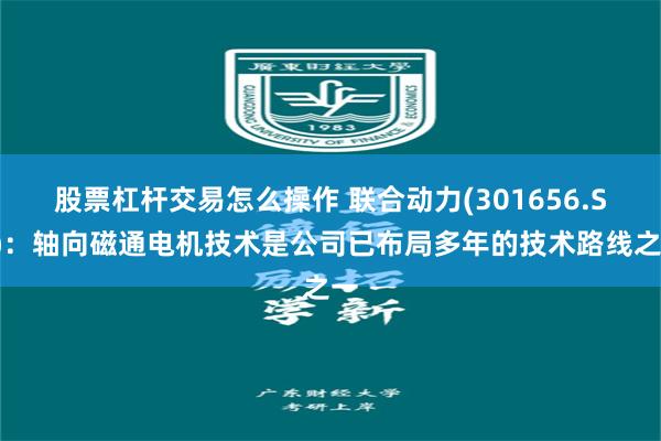股票杠杆交易怎么操作 联合动力(301656.SZ)：轴向磁通电机技术是公司已布局多年的技术路线之一