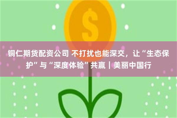 铜仁期货配资公司 不打扰也能深交，让“生态保护”与“深度体验”共赢｜美丽中国行