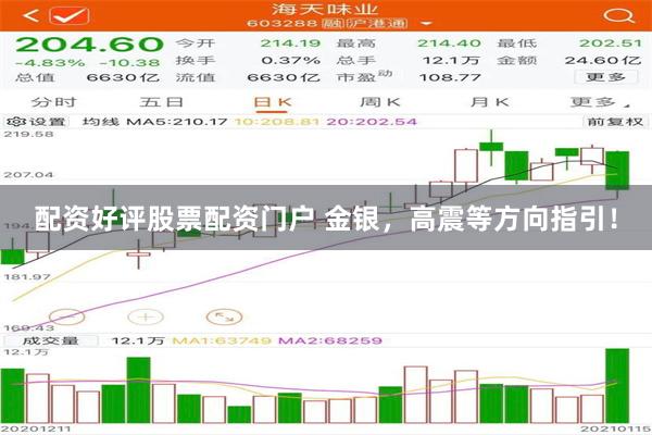 配资好评股票配资门户 金银，高震等方向指引！