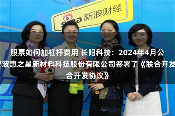 股票如何加杠杆费用 长阳科技：2024年4月公司与宁波惠之星新材料科技股份有限公司签署了《联合开发协议》